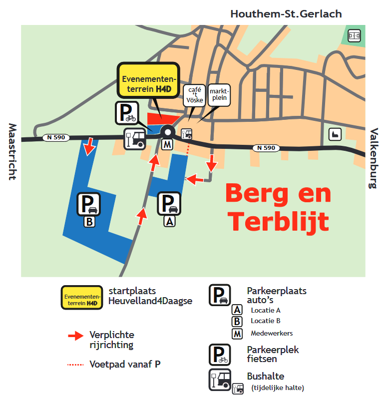 Plattegrond verkeersmaatregelen